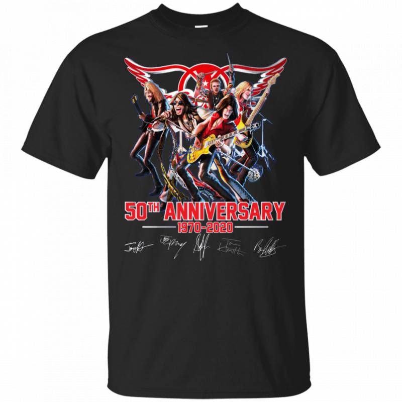 Aerosmith 50th Anniversary 1970 2020 The Best Rock n Roll Band Fans Shirt