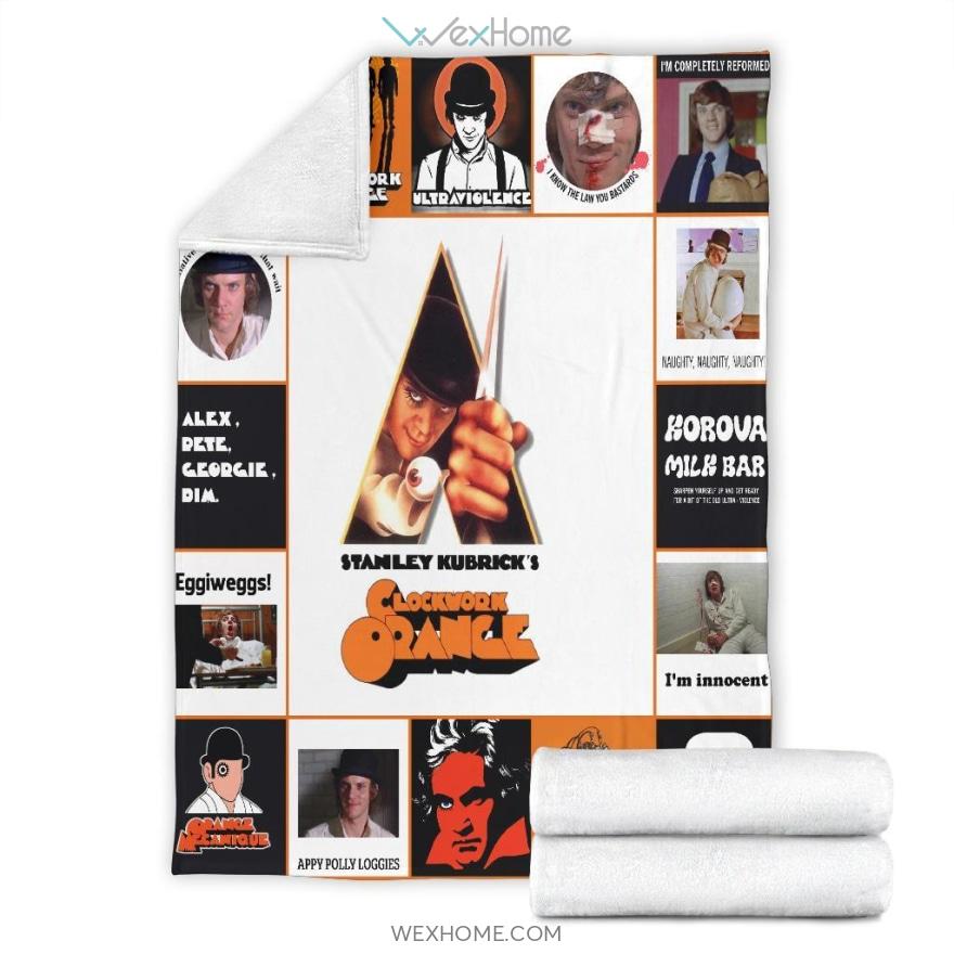 Alex Scenes A Clockwork Orange Premium Blanket