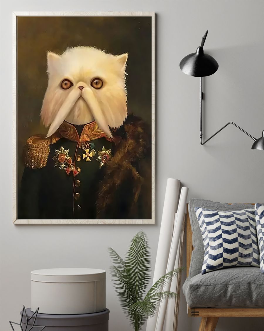 Beards Cat Vertical Canvas And Poster | Wall Decor Visual Art