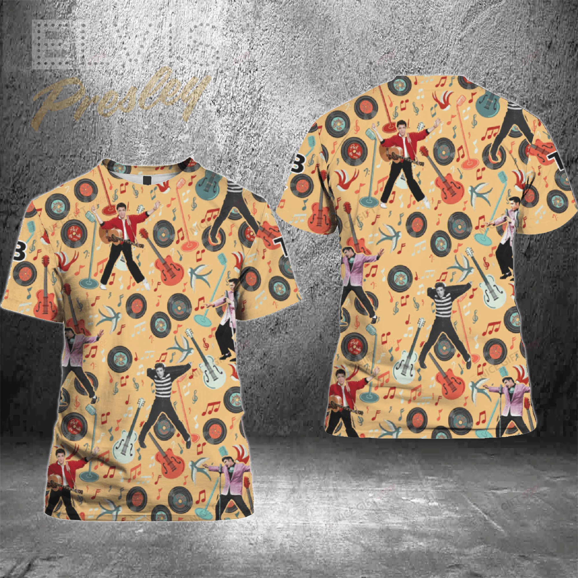 Elvis Presley 3D T-Shirt 3Ts-U0Z1