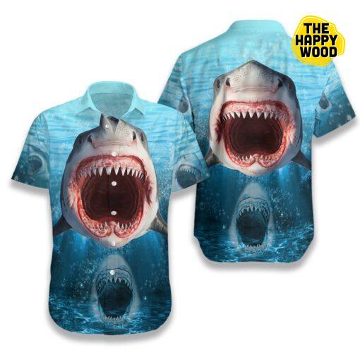 Show Your Teeth Shark Hawaiian Hawaii Shirt