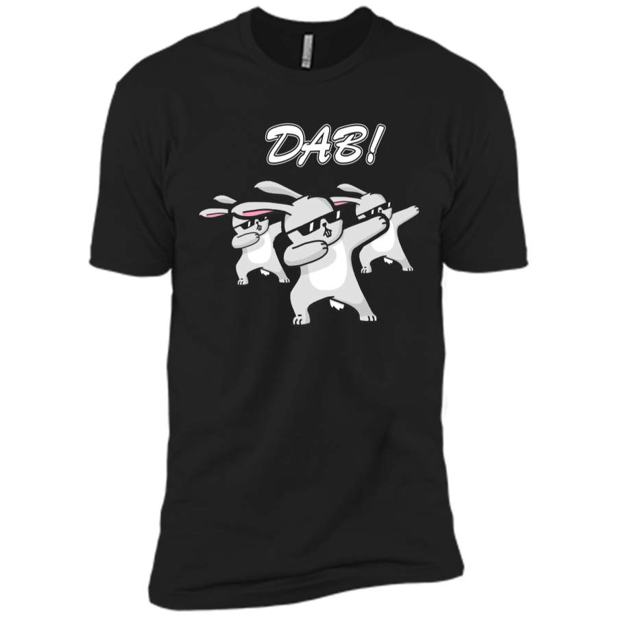 Dabbing Hip Hop Bunny Easter Shirt Dab Rabbit Dance Gift Next Level Premium Short Sleeve Tee