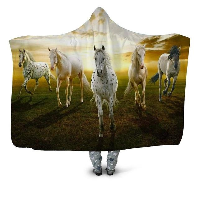Five Horses Blanket Hoodie Corethermax