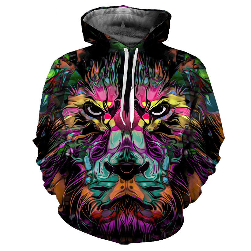 Abstract Lion Hoodie