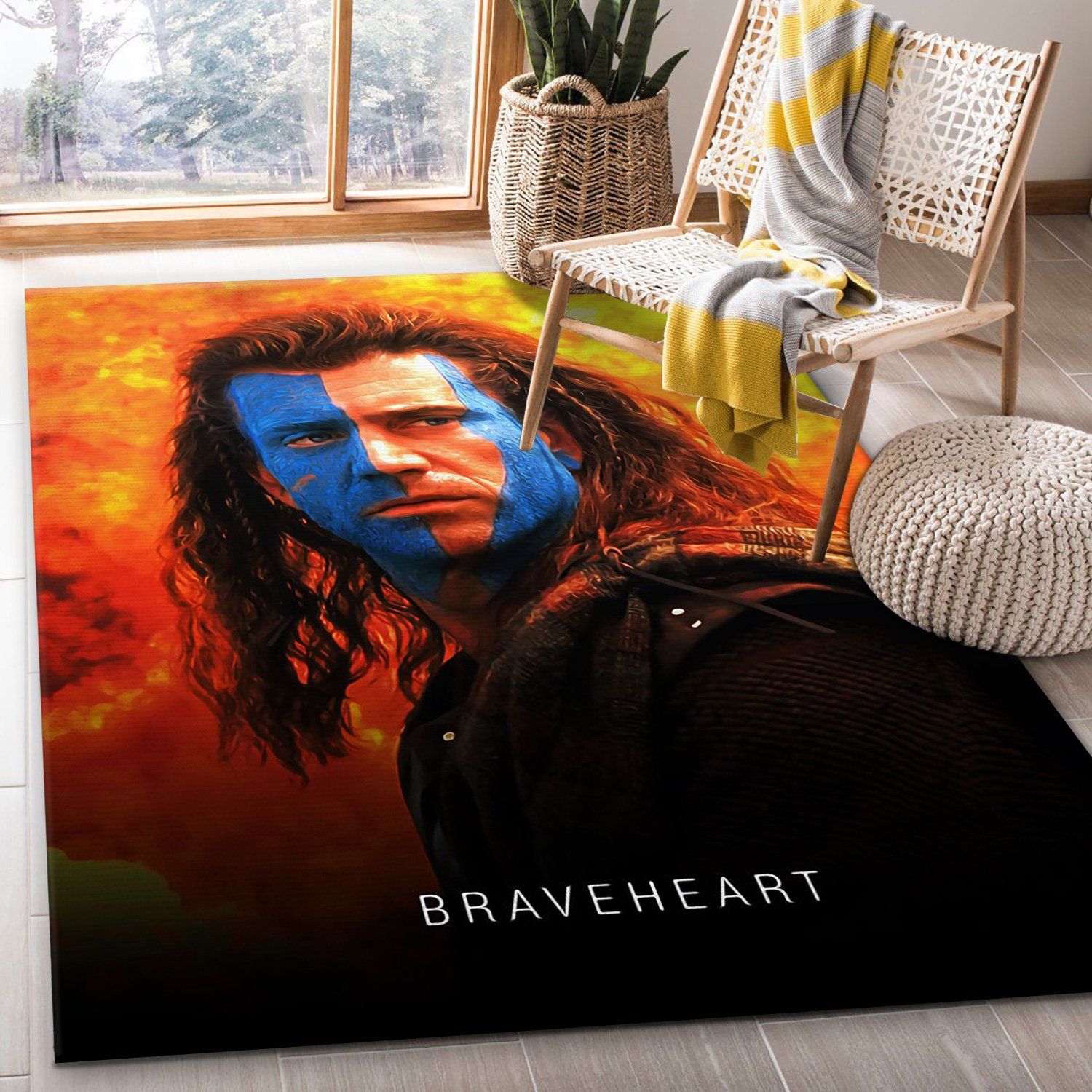 Braveheart Area Rug Art Painting Movie Rugs Christmas Gift US Decor