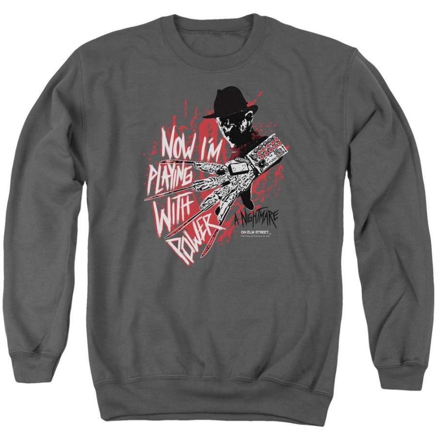 A Nightmare on Elm Street Playing With Power Men’s Crewneck Sweatshirt