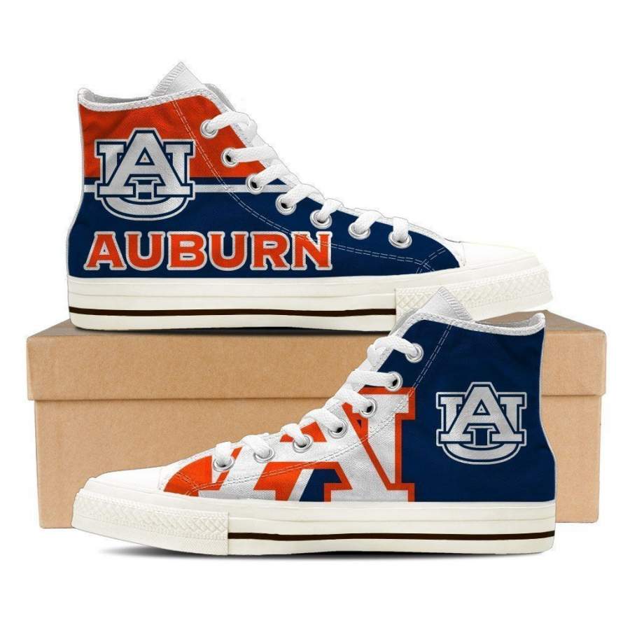 Auburn Tigers Mens High Top Sneakers High Top