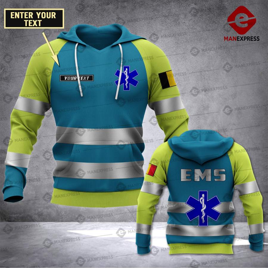 Soldier Belgian EMS-Paramedic 3D printed hoodie NQA