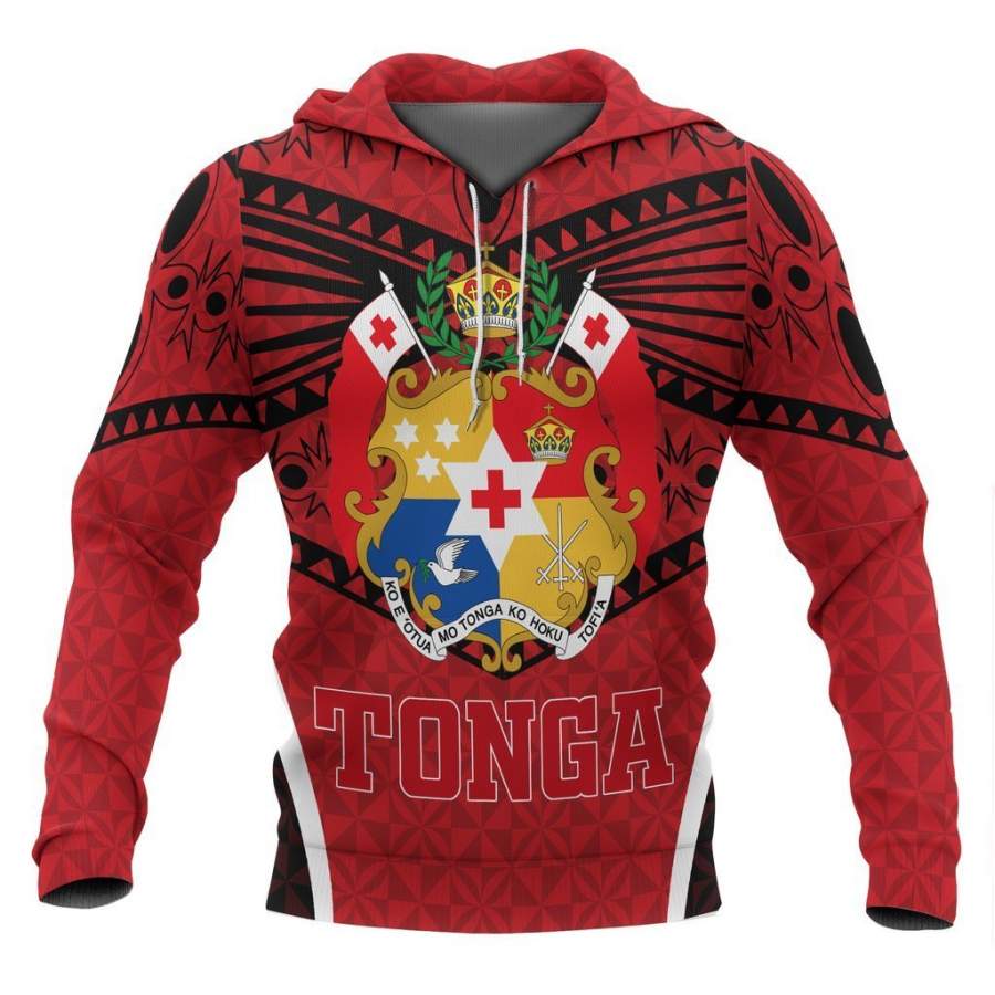 Tonga in My Heart Polynesian Tattoo Style 3D Printed Shirts TT0042