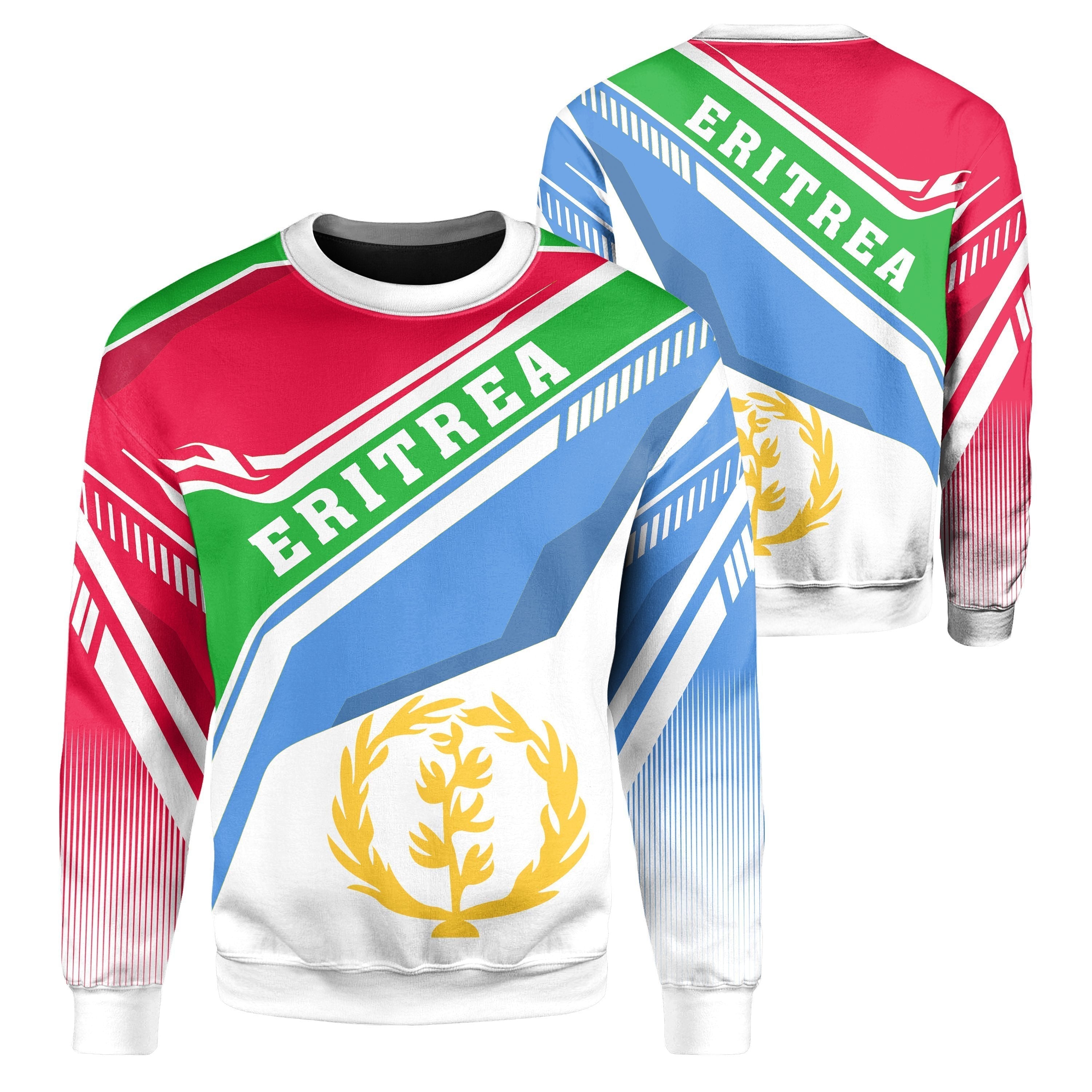 Wonder Print Shop Sweatshirt – African Crewneck Sweatshirt Pan Sport Eritrea