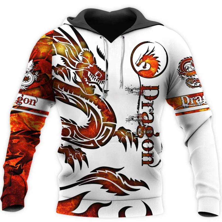 3D Tattoo and Dungeon Dragon Hoodie T Shirt For Men and Women NM050948