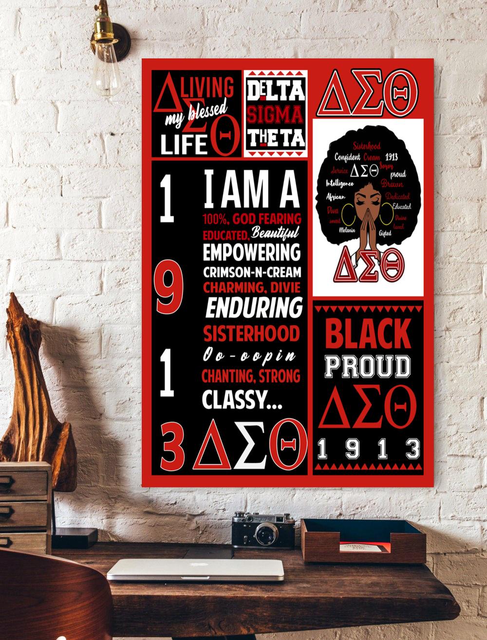 1913 Delta Sigma Theta Vertical Print Poster