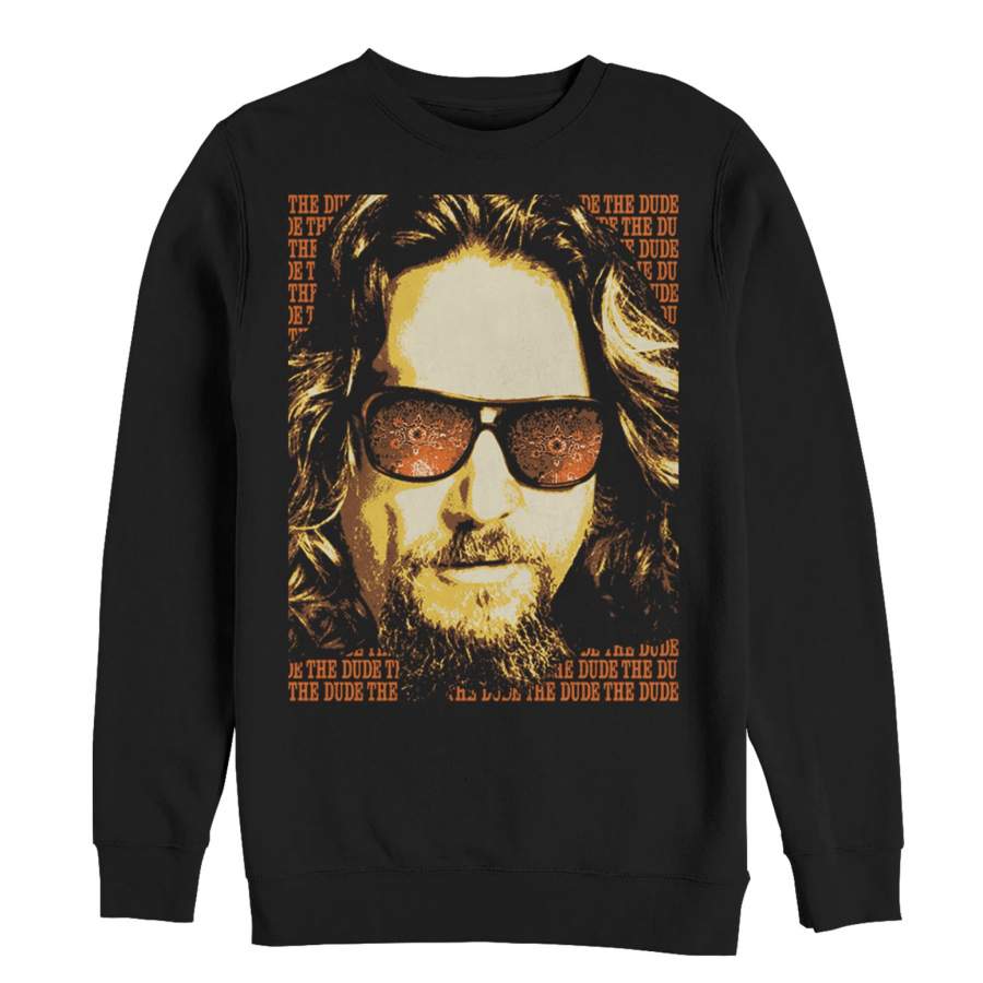 The Big Lebowski Men’s The Dude Text Poster  Sweatshirt