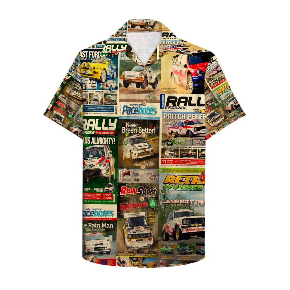 Rallying Magazine Hawaii Aloha Shirt Ha1056