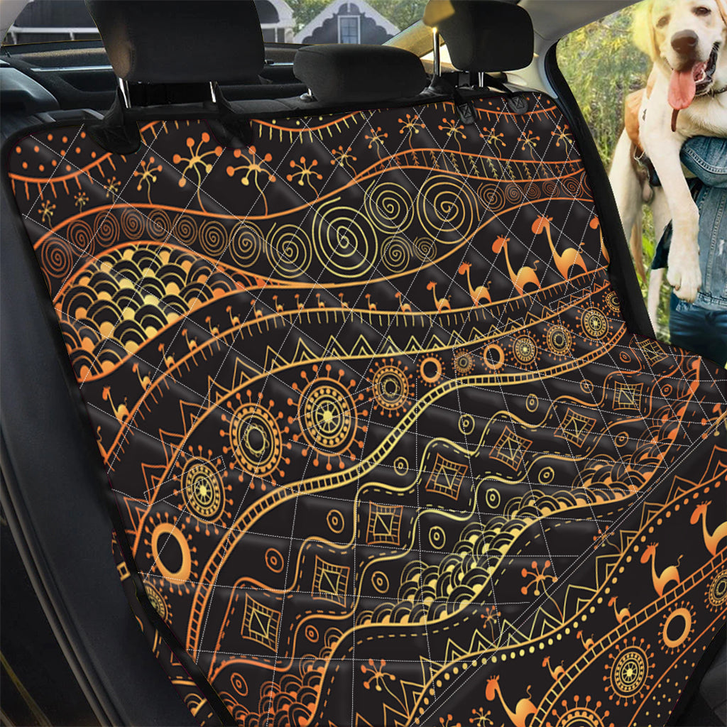 Tribal Ethnic African Pattern Print Pet Car Back Seat Cover