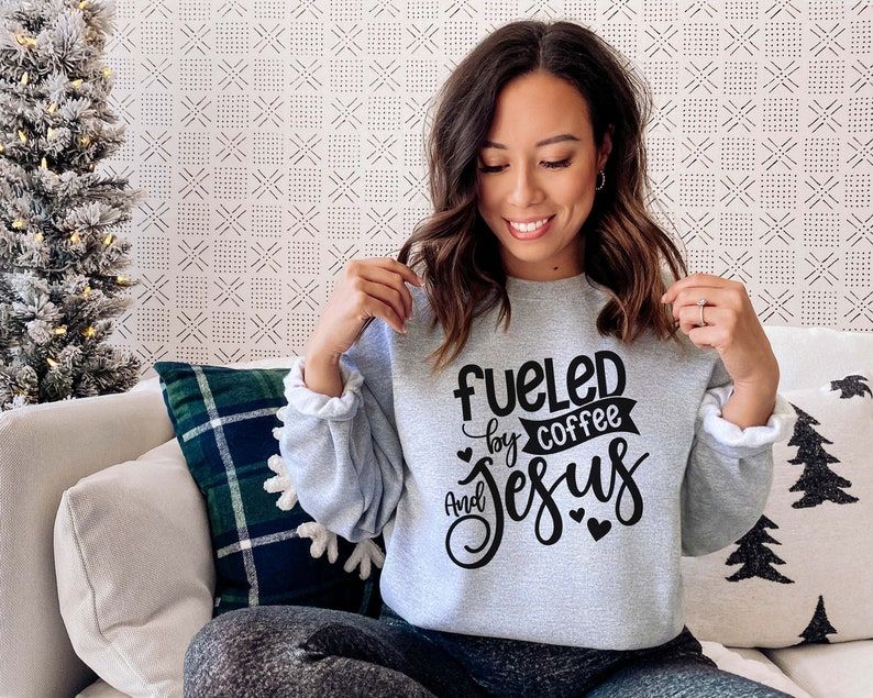 Coffee And Jesus Shirt, Christian Sweatshirt, Religious, Spiritual Sweatshirt, Christian Sweatshirt