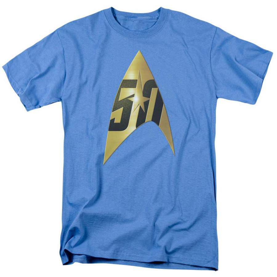 Star Trek 50th Anniversary Delta Men’s 18/1 Cotton Short-Sleeve T-Shirt
