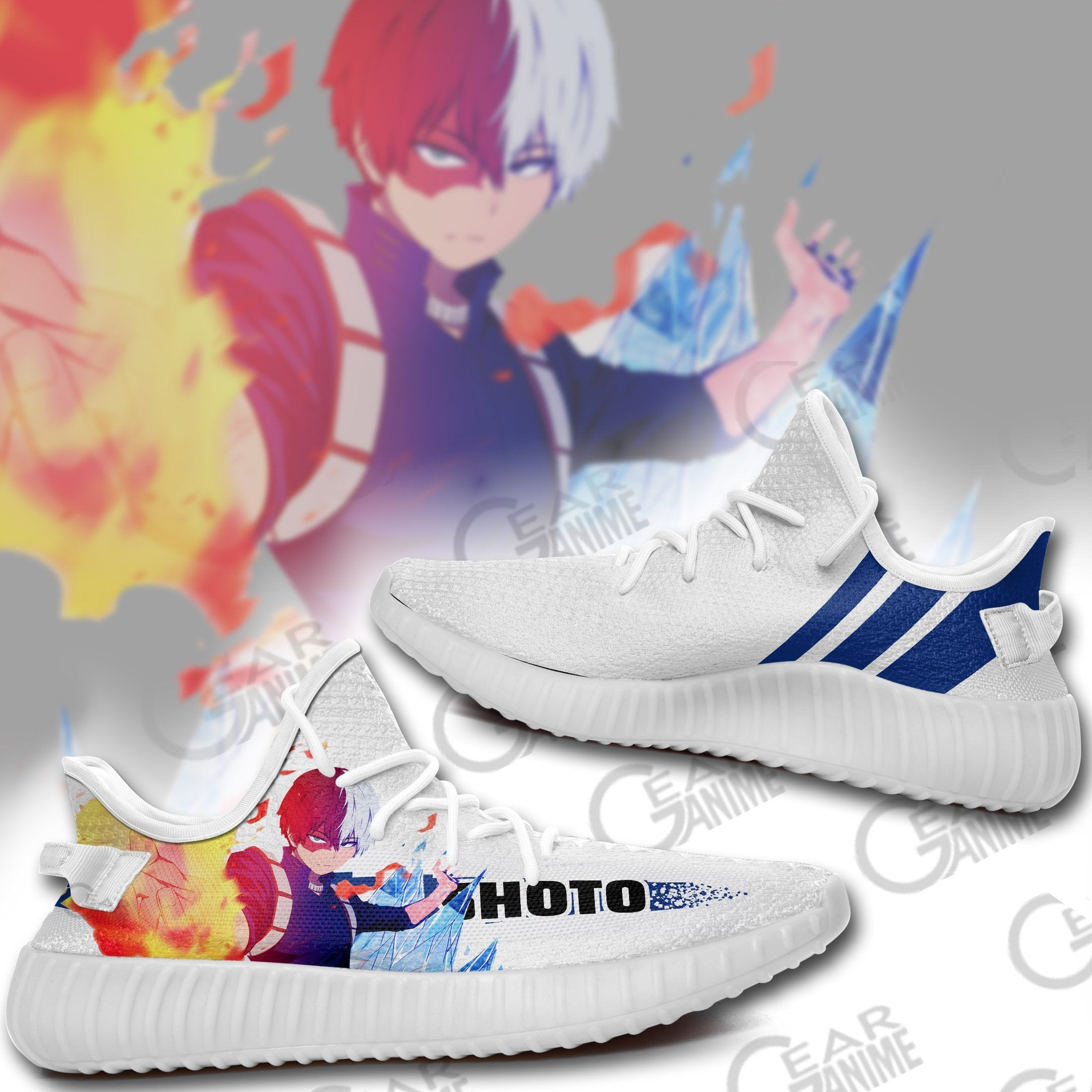 Shoto Todoroki Shoes Custom My Hero Academia Anime Shoes – Teepoem Ltd