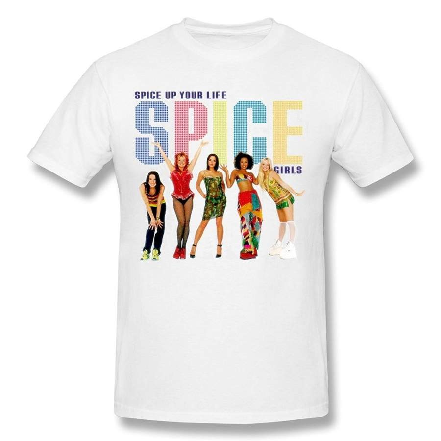 Men’S Spice Up Your Life Spice Girls Band T-Shirts Black Summer