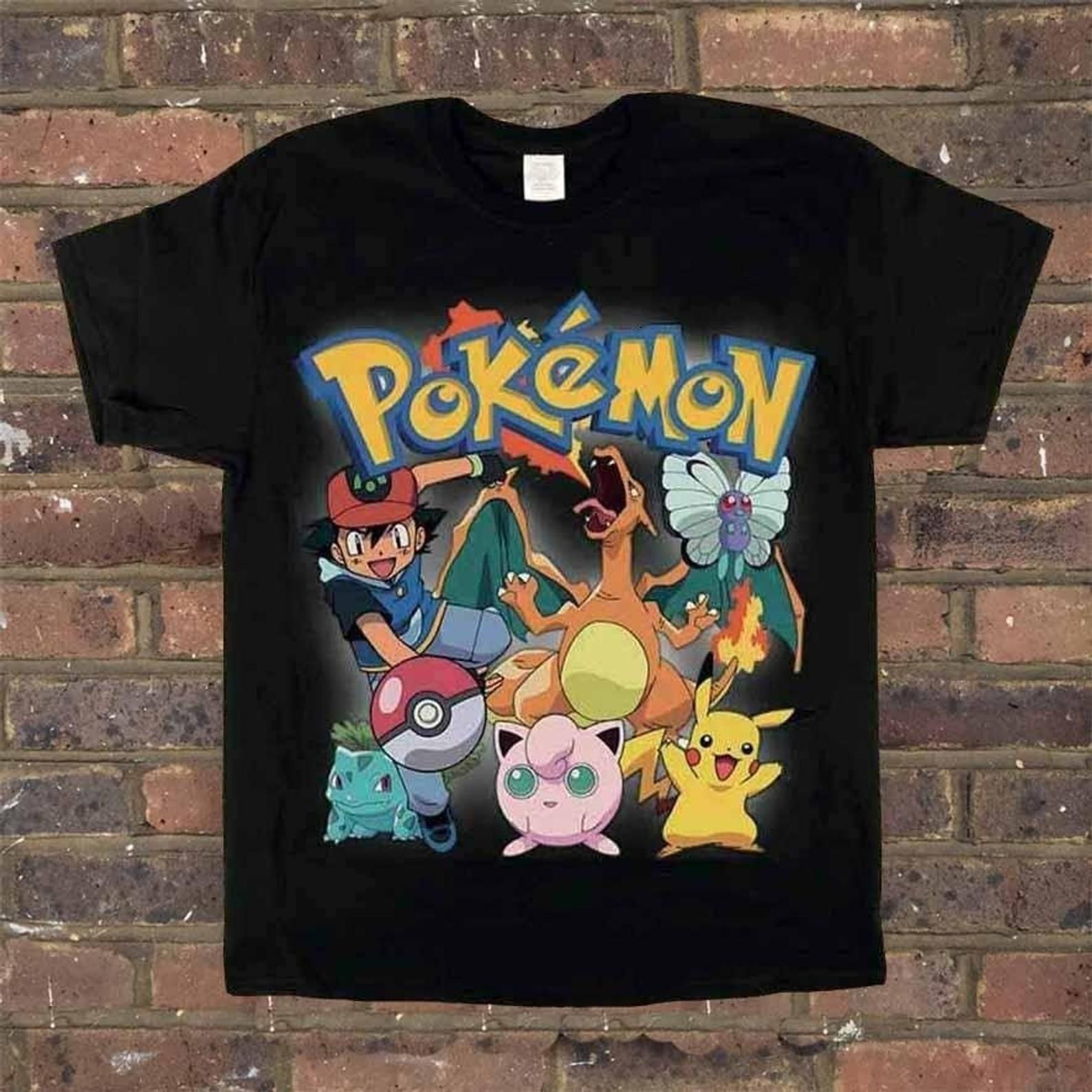 Pokemon 25Th Anniversary Shirtjapanese Animeclassic Cartoonspecial Gift ...