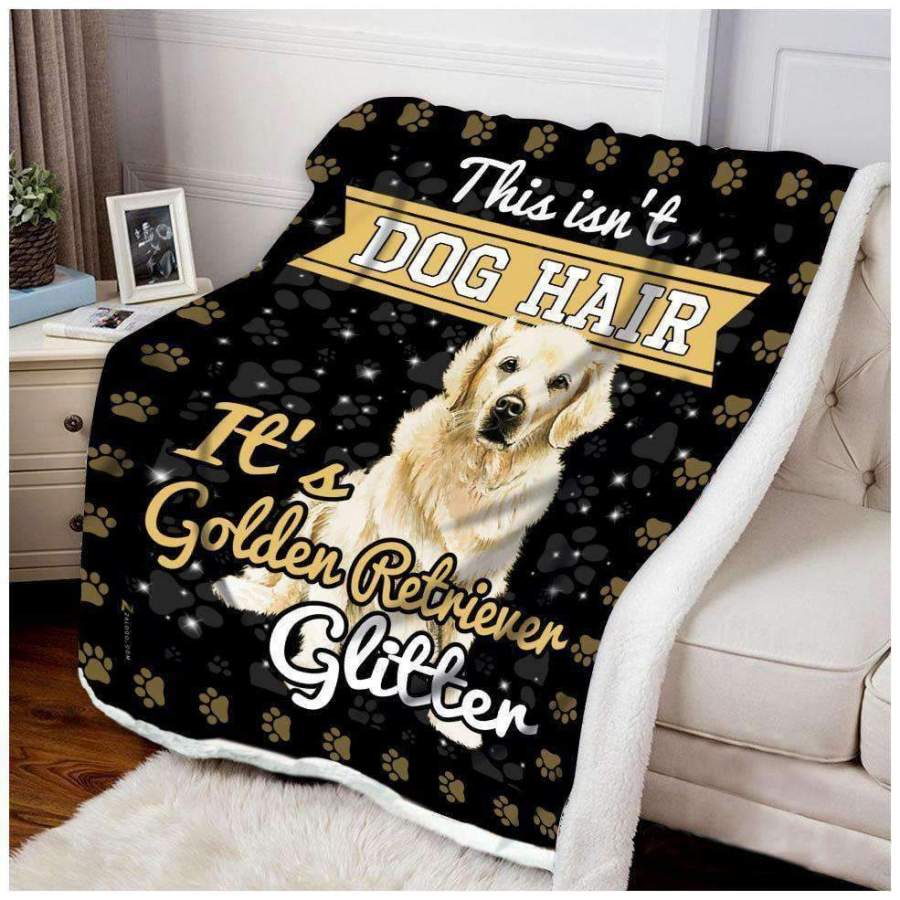 Blanket Gift For Golden Retriever Lovers It’s Golden Retriever Glitter