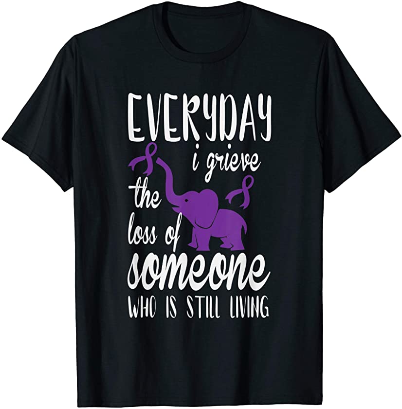 Alzheimer’s Awareness Purple Elephant T-Shirt