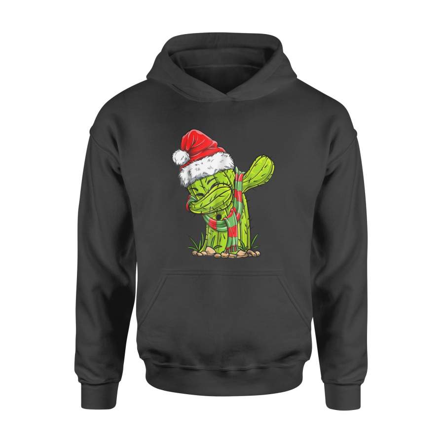 Dabbing Cactus Santa T Shirt Christmas Kids Boys Girls Gifts – Standard Hoodie