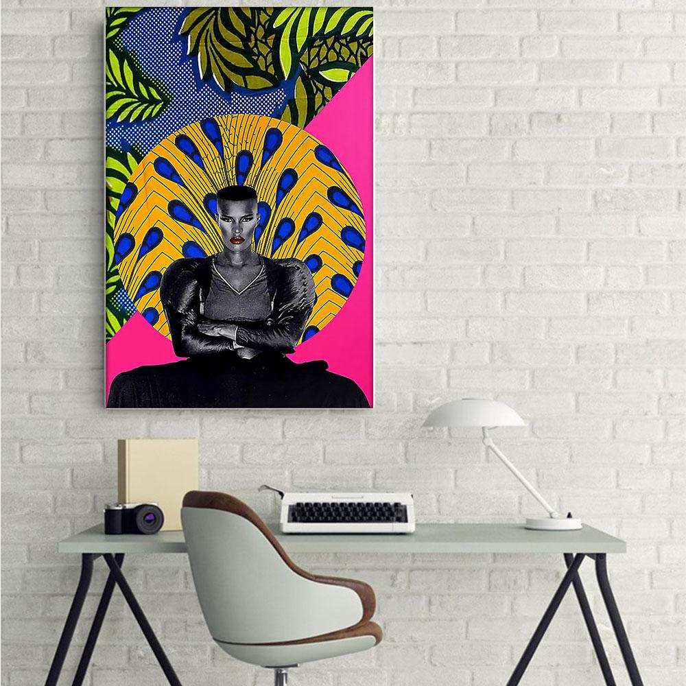 Black American Canvas Art Vintage Afro Poster Art Prints Black Girl Wall Black Man Bedroom Stunning  Wall Decor At Home