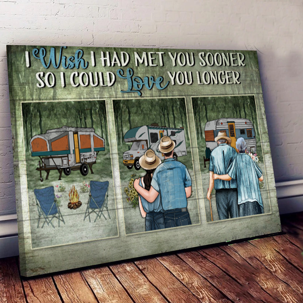 Camping Young – Old Couple Love You Landscape Poster & Canvas Home Decor Wall Art Visual Art