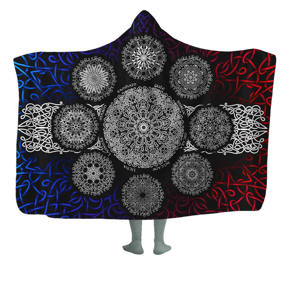 Wheel Of The Year Hooded Blanket