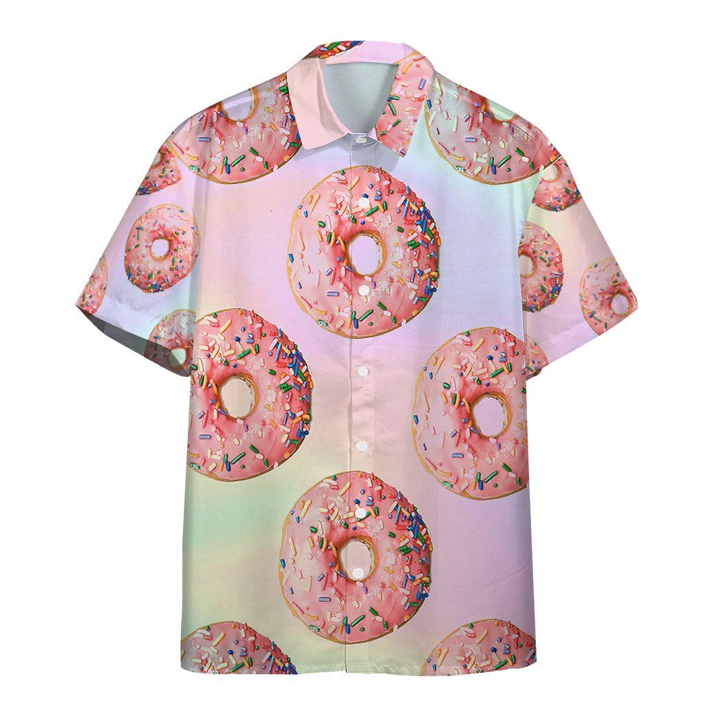 Gearhumans Pink Donuts Custom Hawaiian Shirt Ha29233