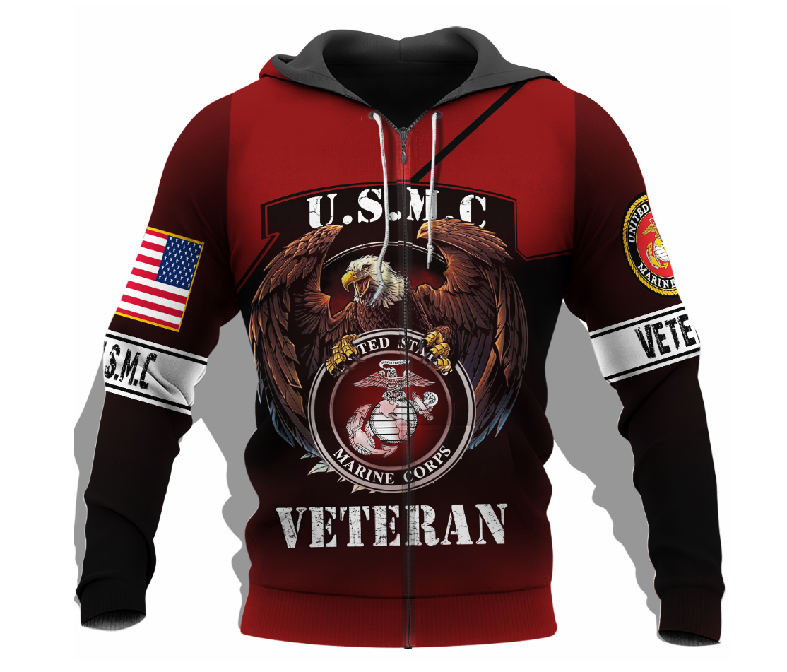 BeKingArt 3D Veteran USMC Marine Corps Veteran Eagle - Intercept Inter ...