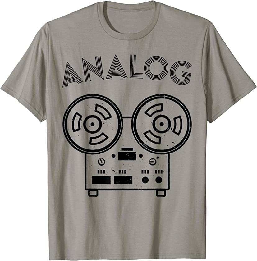 Analog Vintage Reel To Reel Audio Recording Sound Engineer T-Shirt