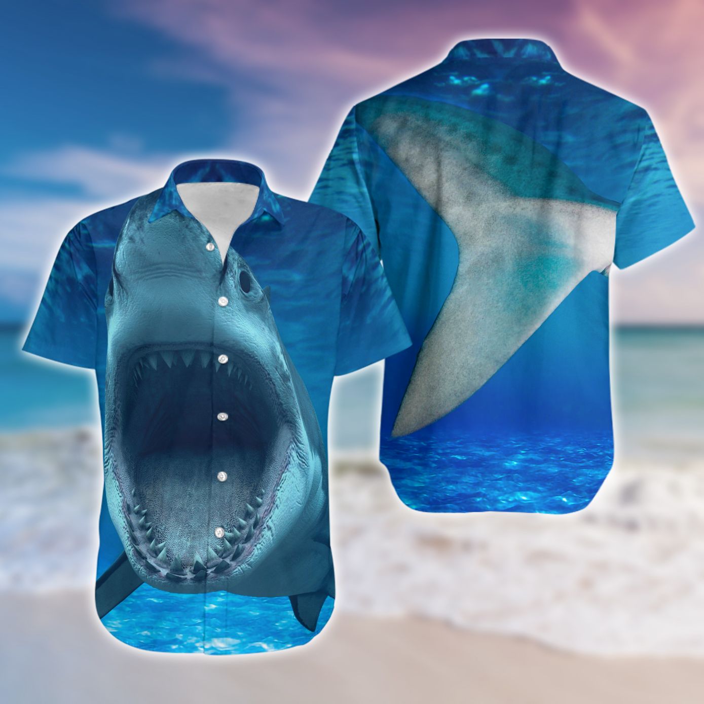 Shark Hawaiian Shirt Ha60348