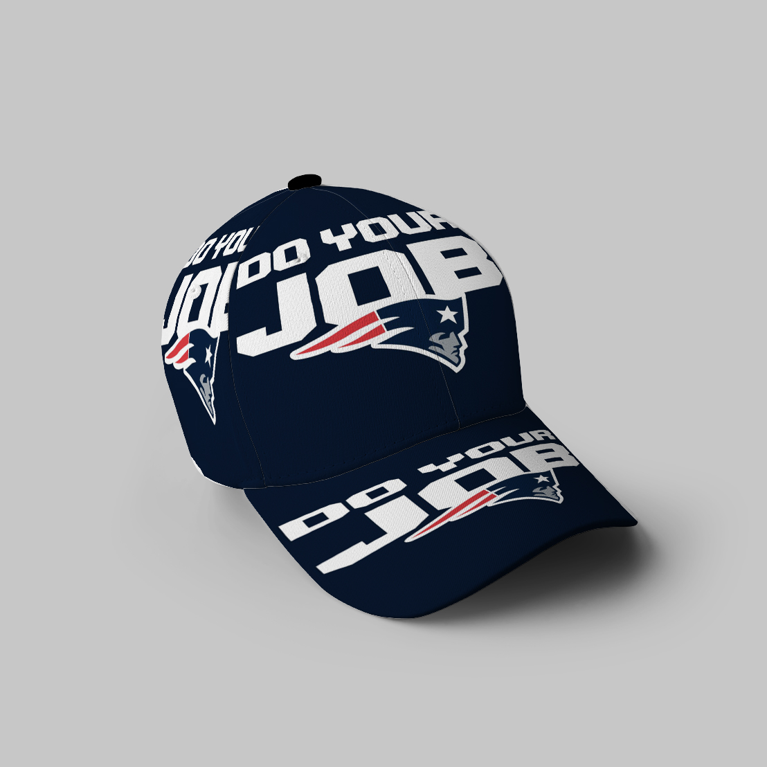 New England Patriots Do Your Job Navy 3D Printing Baseball Cap Classic Hat