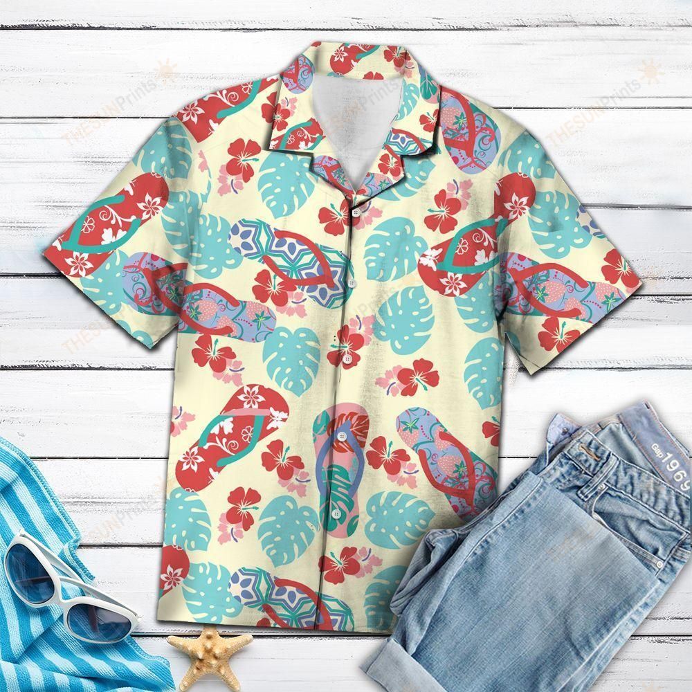 Tropical Pattern Hawaiian Shirt Ha442