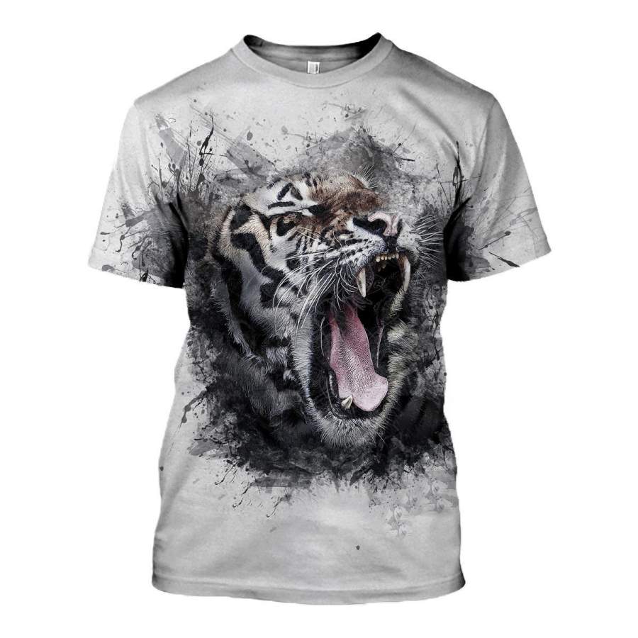 3D All Over Printed Tiger Tops