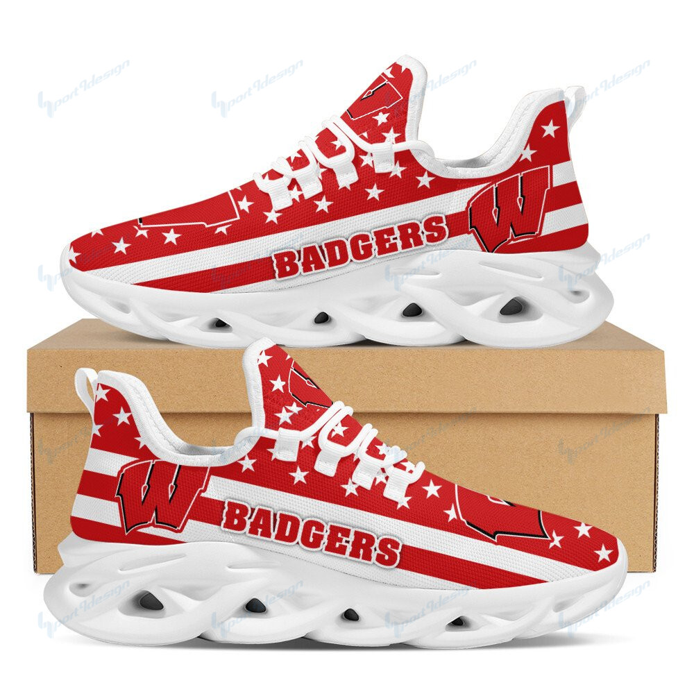 Wisconsin Badgers Yezy Running Sneakers 10