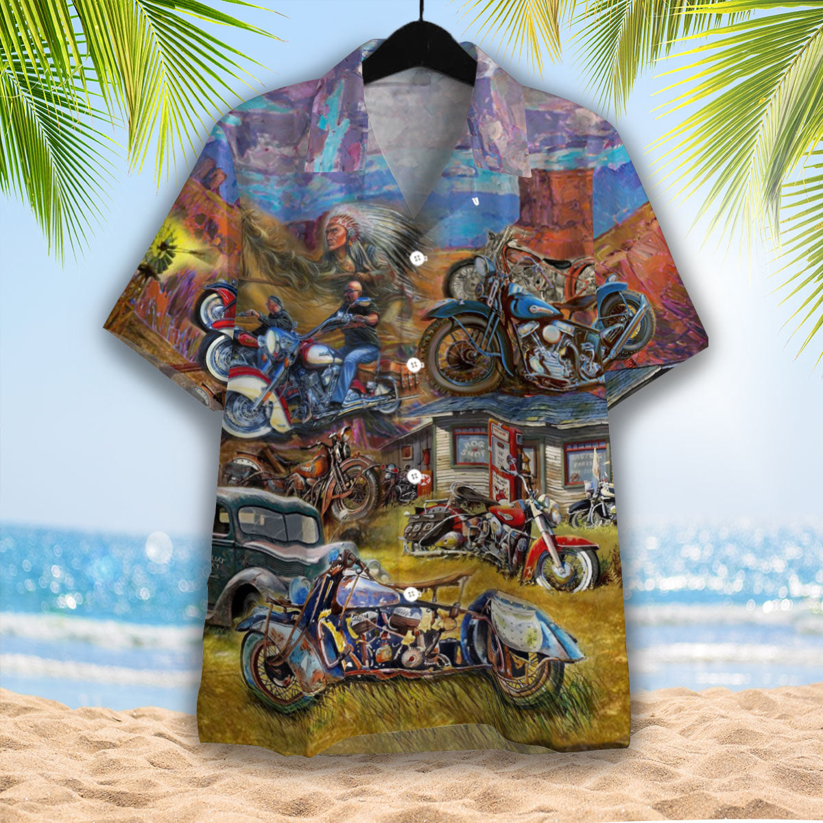 Vintage Motorcycle Hawaiian Shirt – For Men And Women – Klasern Store