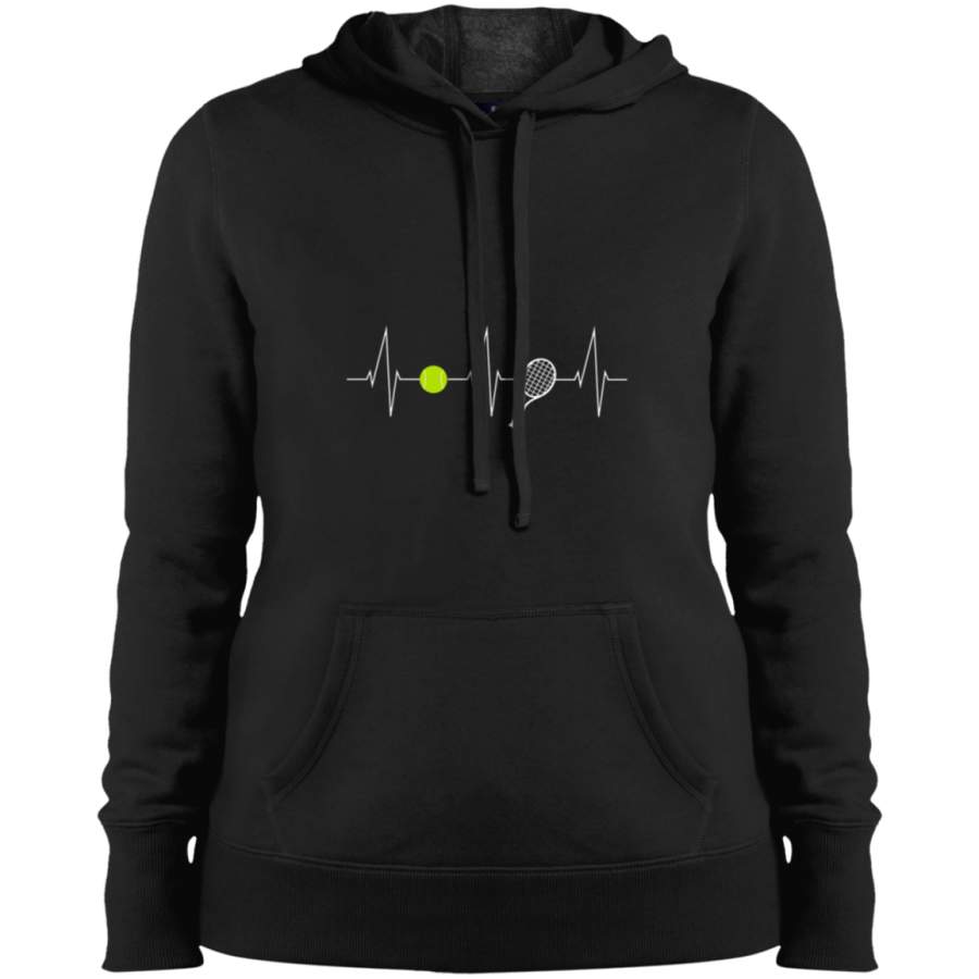 AGR Tennis – Tennis rackets – Tennis ball Heartbeat Heart rate – I love tennis Ladies’ Pullover Hooded Sweatshirt