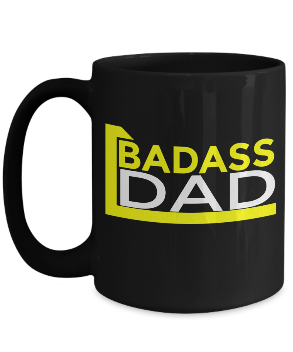 Badass Dad – Mugs For Dad – Number One Dad Mug – Dad Coffee Mug – Unique Gifts For Dad – Best Dad Gifts – Gift Ideas For Dad