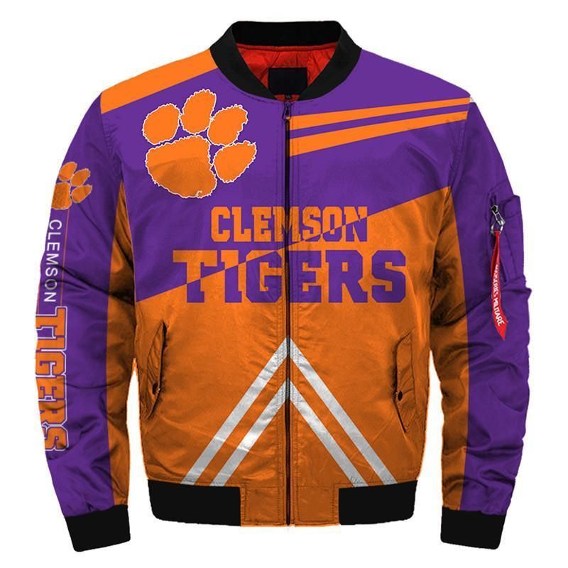 Best Jersey Clemson Tigers Ncca 3D Printed Unisex Bomber Jacket