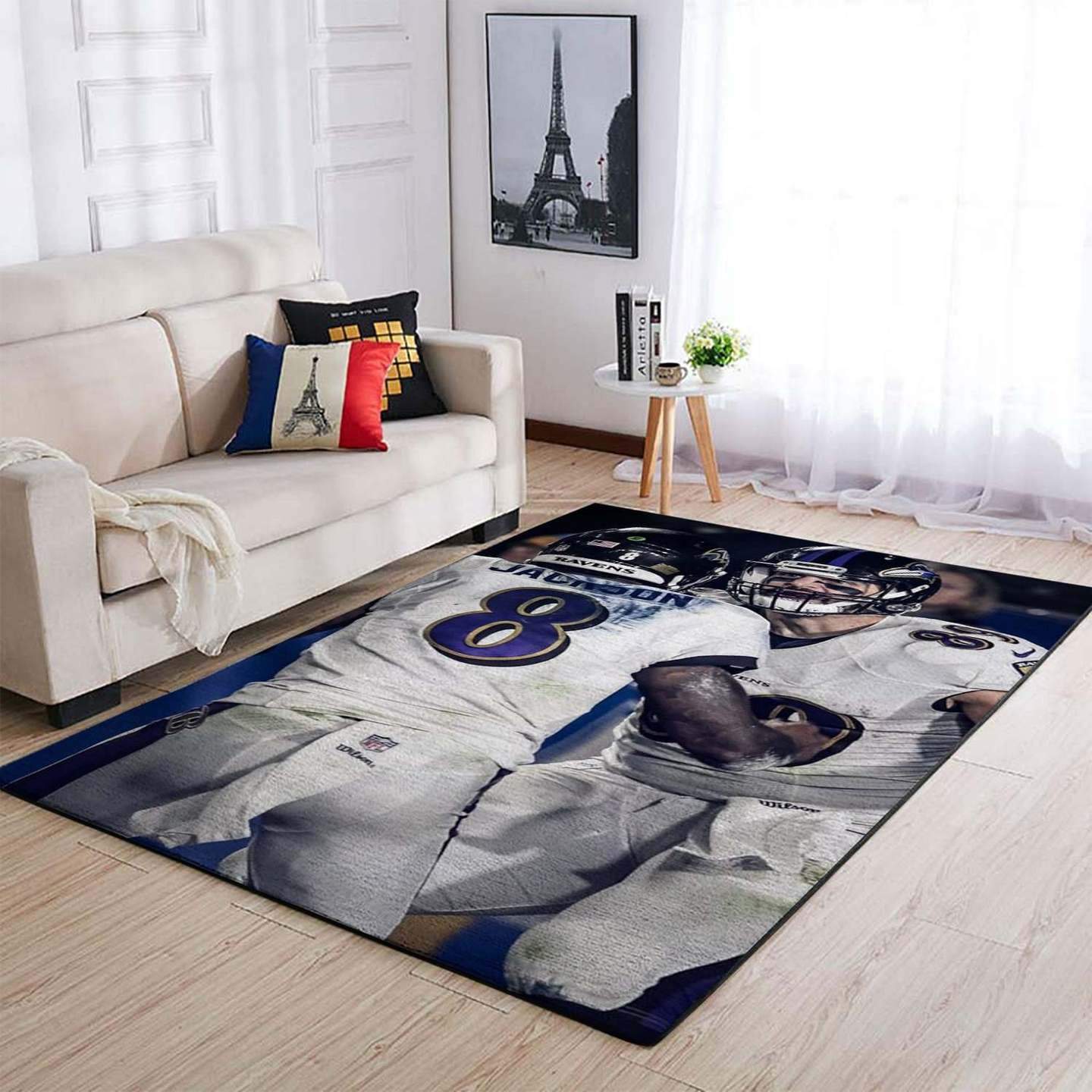 8 & 89 – Baltimore Ravens Area Rug, Football Floor Decor Rcdd81F31745