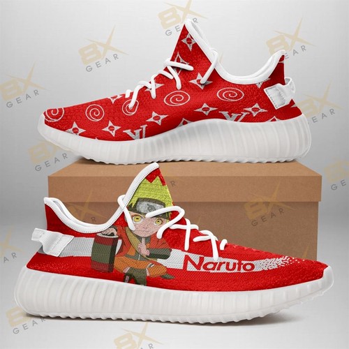 Best Funny Naruto Yeezy Sneakers Fashion Mixed For Anime Fan Yeezy