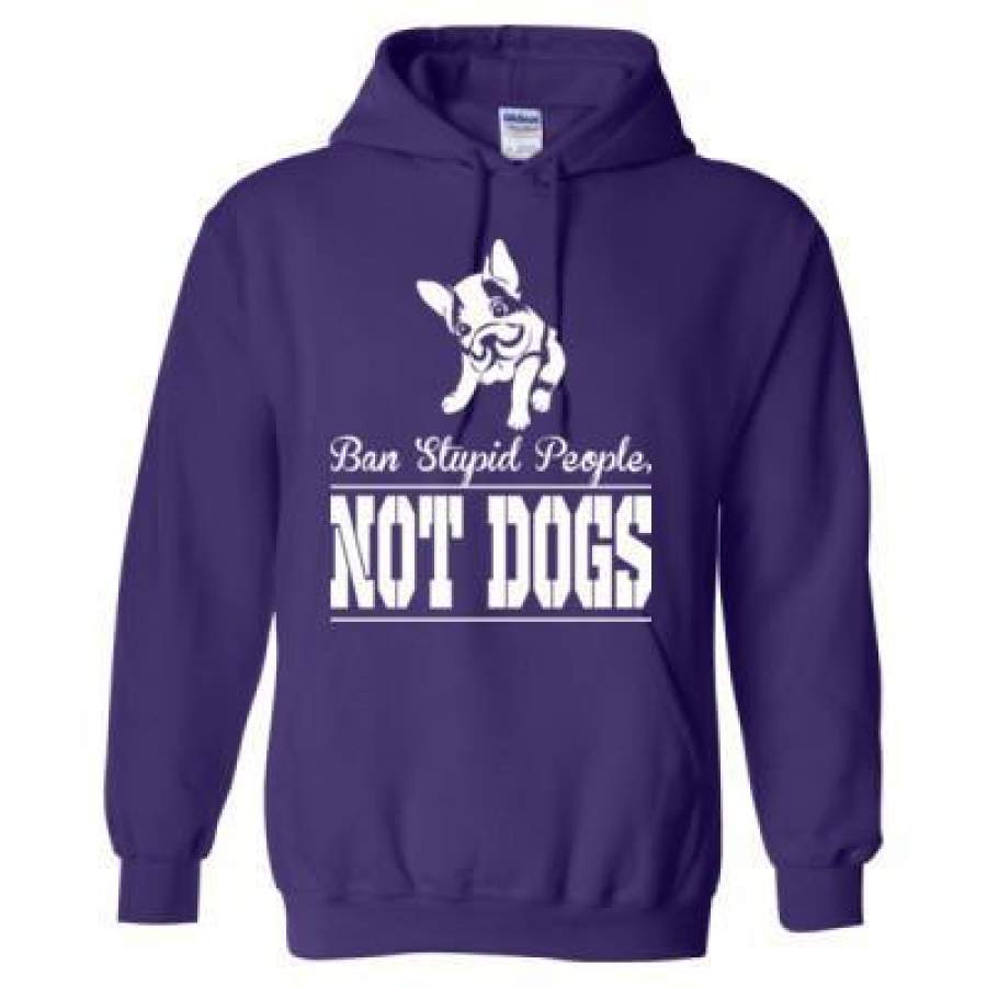 AGR Ban Stupid People Not Dog – Heavy Blend™ Hooded Sweatshirt