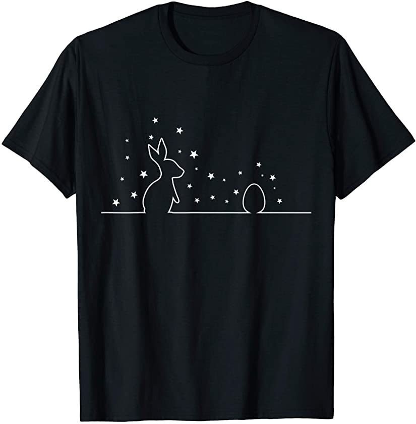 Cute Easter Bunny And Egg Easter Rabbit Egg Hunt Champion T-Shirt