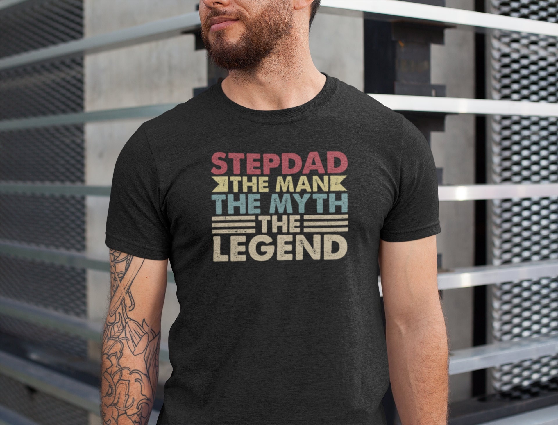 Stepdad The Man The Myth The Legend T-Shirt, Gift For Dad, Stepdad Gift, Dad Shirt, Shirt For Father, Father's Day Tshirt, Funny Dad Tee, Graduation Shirt Ideas 2024, Funny T-Shirt Sayings - Vivavogue Fashion - Bluey Mom