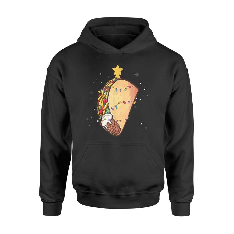 Christmas T-Shirt Taco Christmas Lights T shirt Taco T Shirt For Xmas – Standard Hoodie