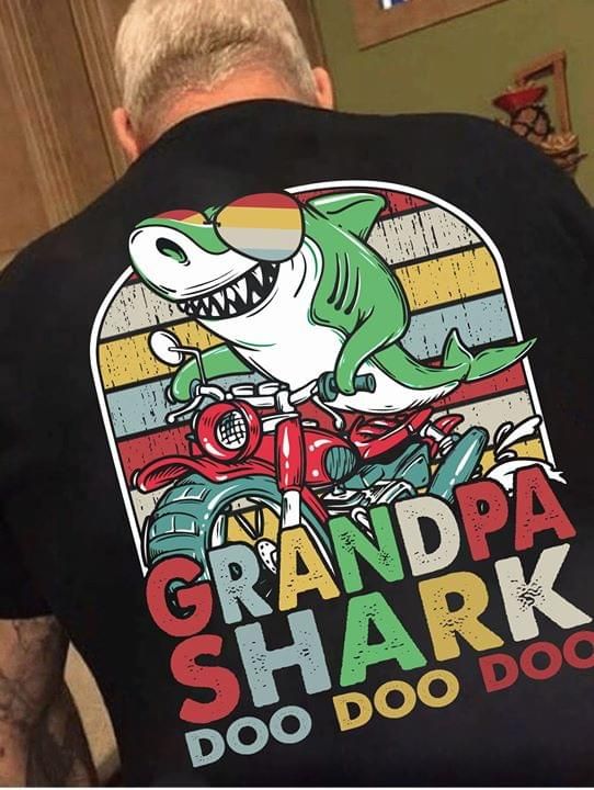 Vintage Shark Grandpa T Shirt Hoodie Sweater