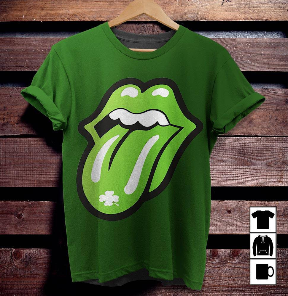 The Rolling Stones Merch Tongue St Patrick’S Day Tshirt Sweatshirt Hoodie 02